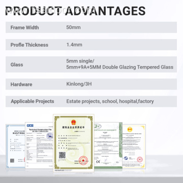 Casement Windows Aluminum Frames Double Soundproof Glazed